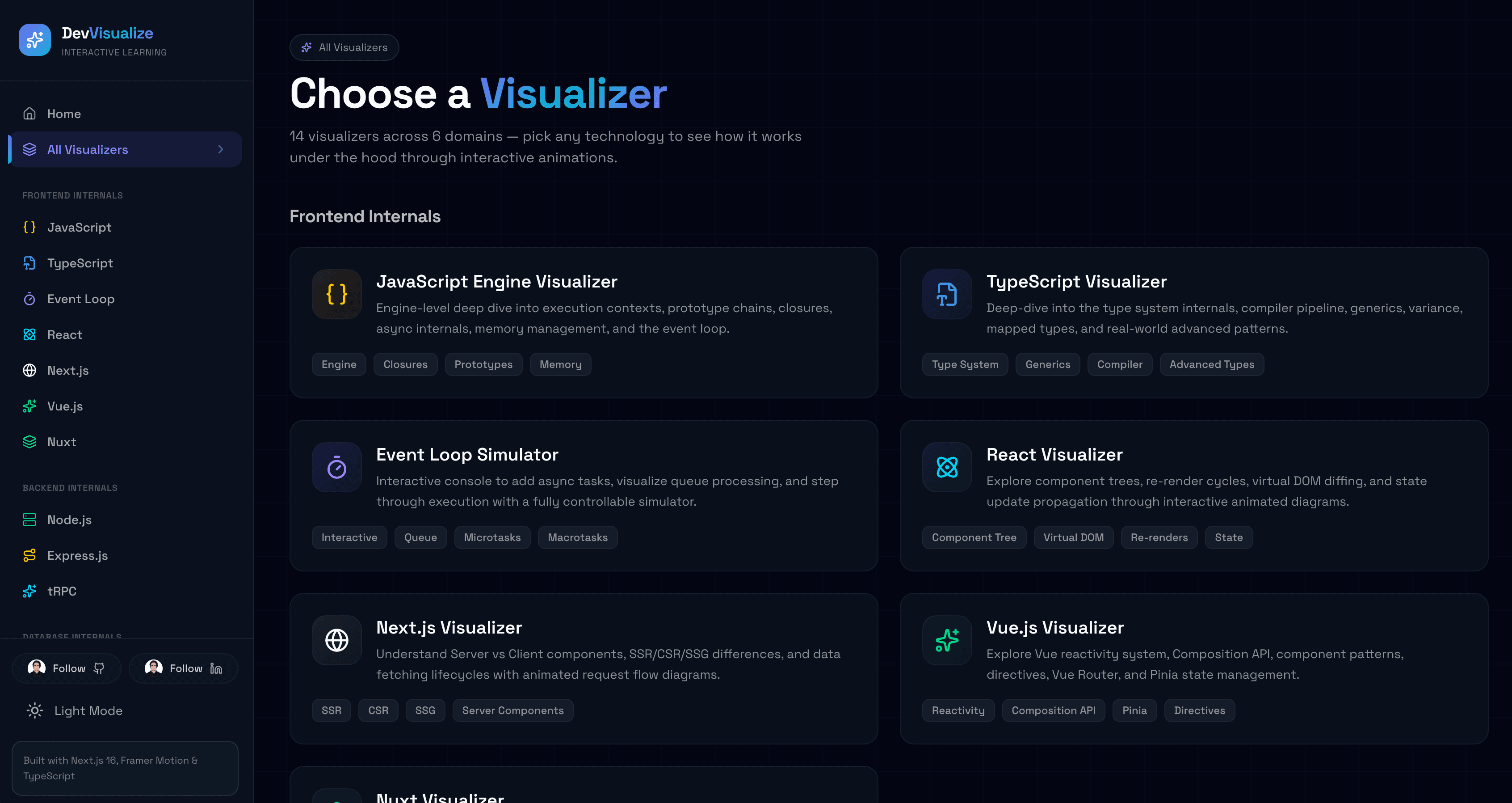 Dev Visualize screenshot